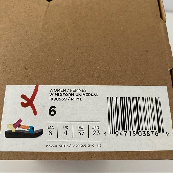 New Teva Midform Universal Sandals Retro Multi - Picture 7 of 7